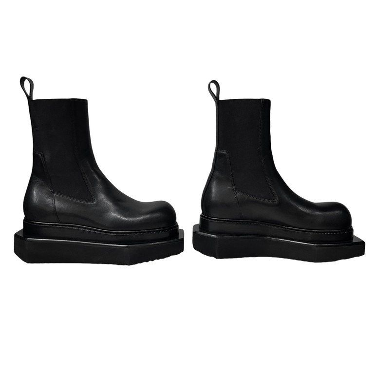 RICK OWENS - 【25AW】ビートルボウガン レザー サイドゴア
