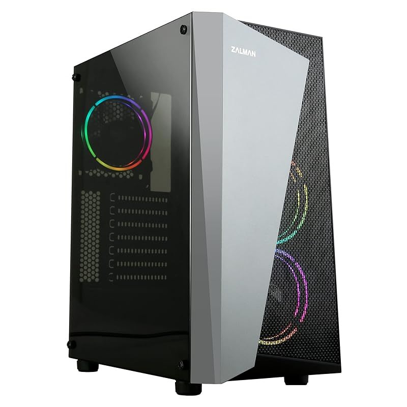 ZALMAN S4 Plus ミドルタワーPCケース RGBファン 3基搭載 CS7798 1
