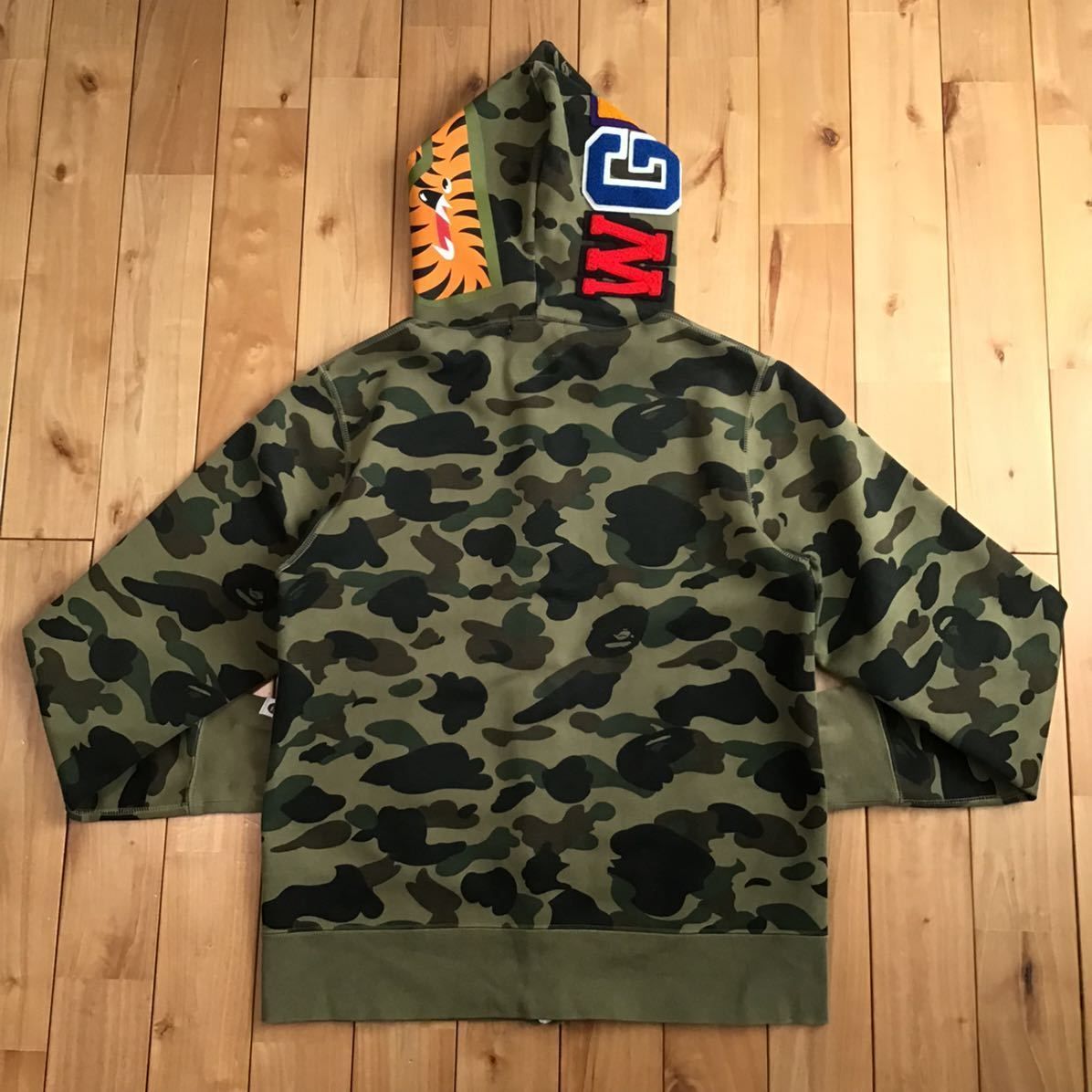 Windstopper 1st camo green シャーク パーカー Lサイズ shark full ...