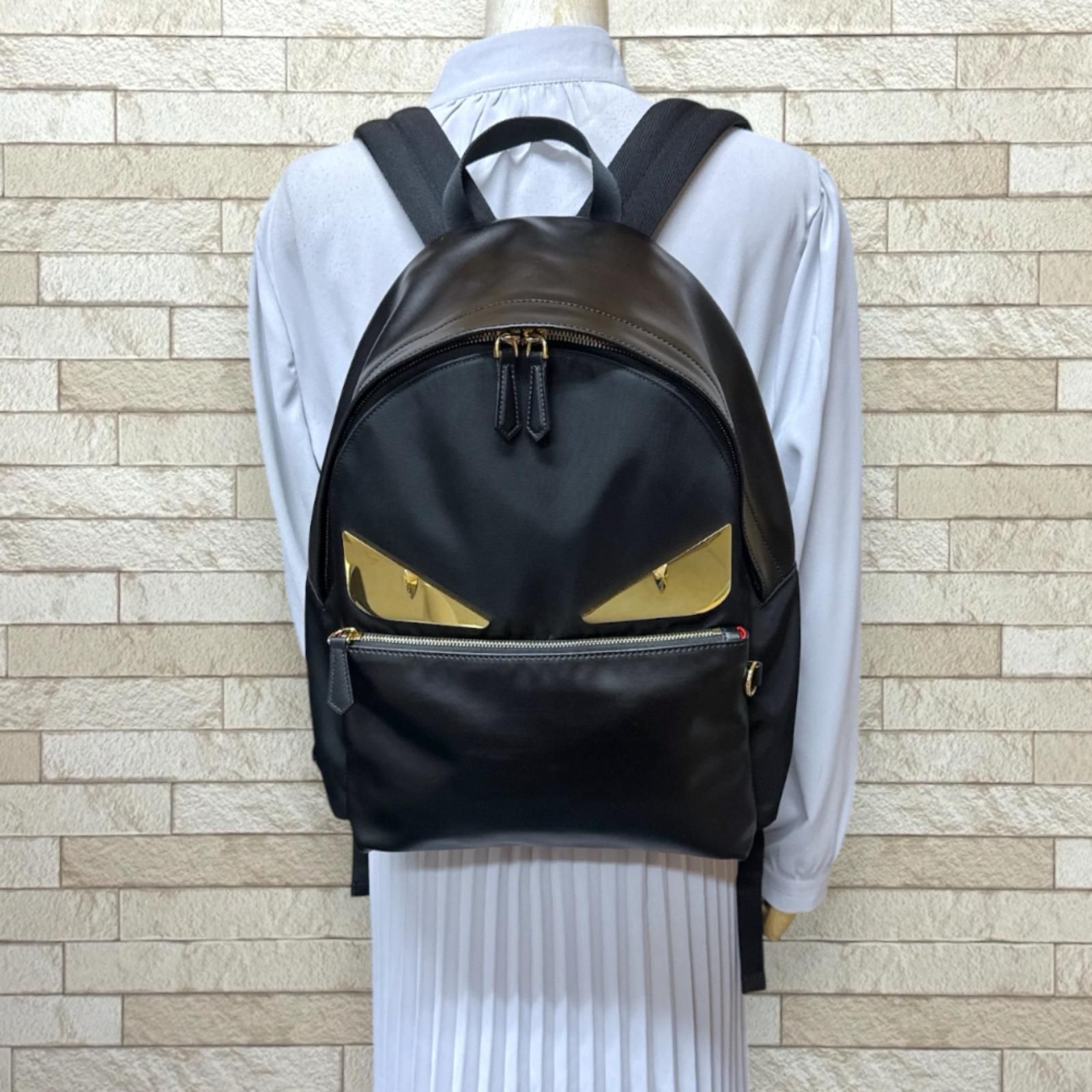 FENDI フェンディ バグズ モンスター リュック バックパック ブラック