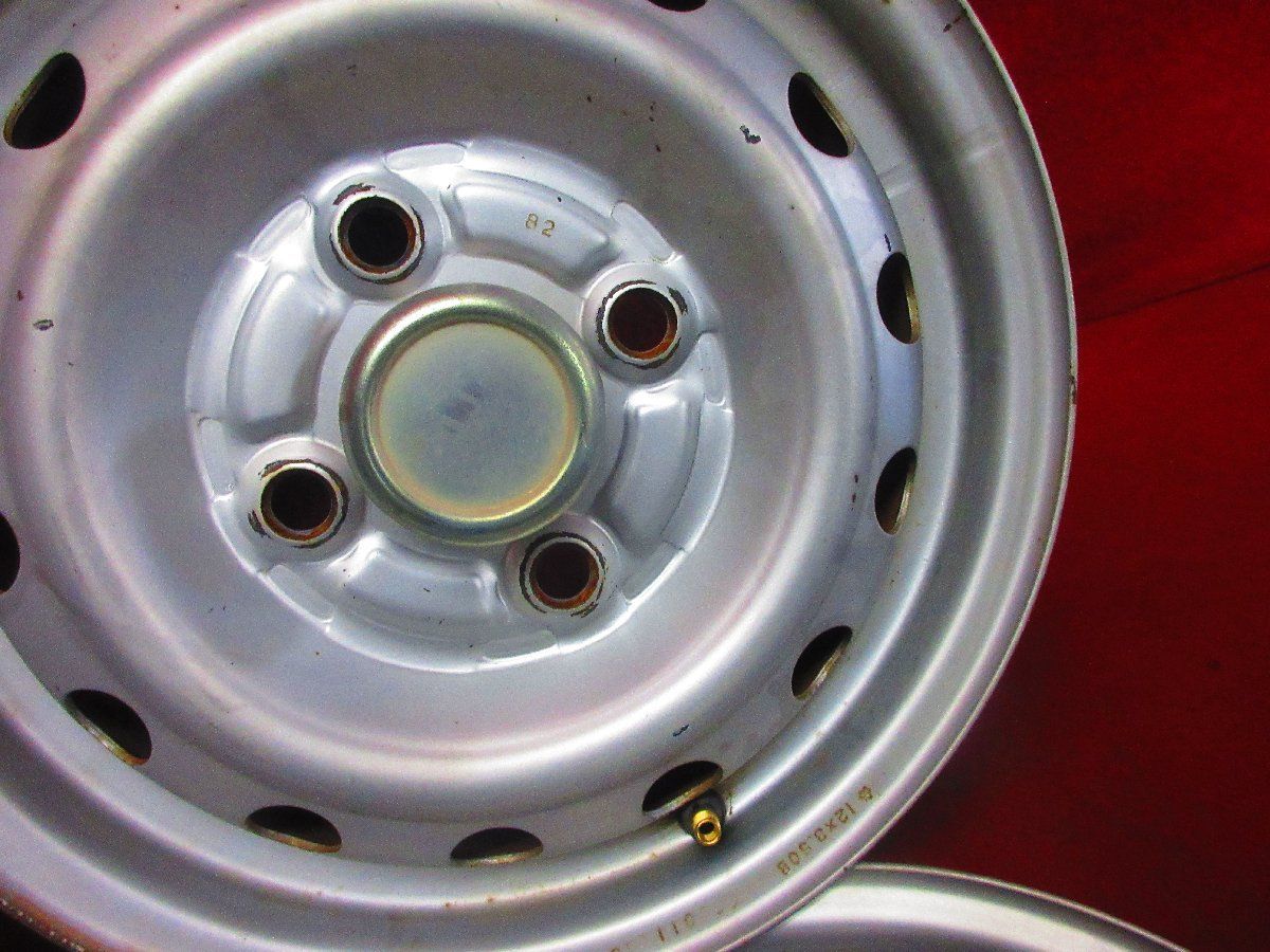 スチール ホイール 4本 12×3.50B 4穴 PCD 100 35 ハブ径 56 ホンダ バモス ホビオ アクティ等 三菱 ミニキャブ◆51987H FFCRYSTALESIA_COM
