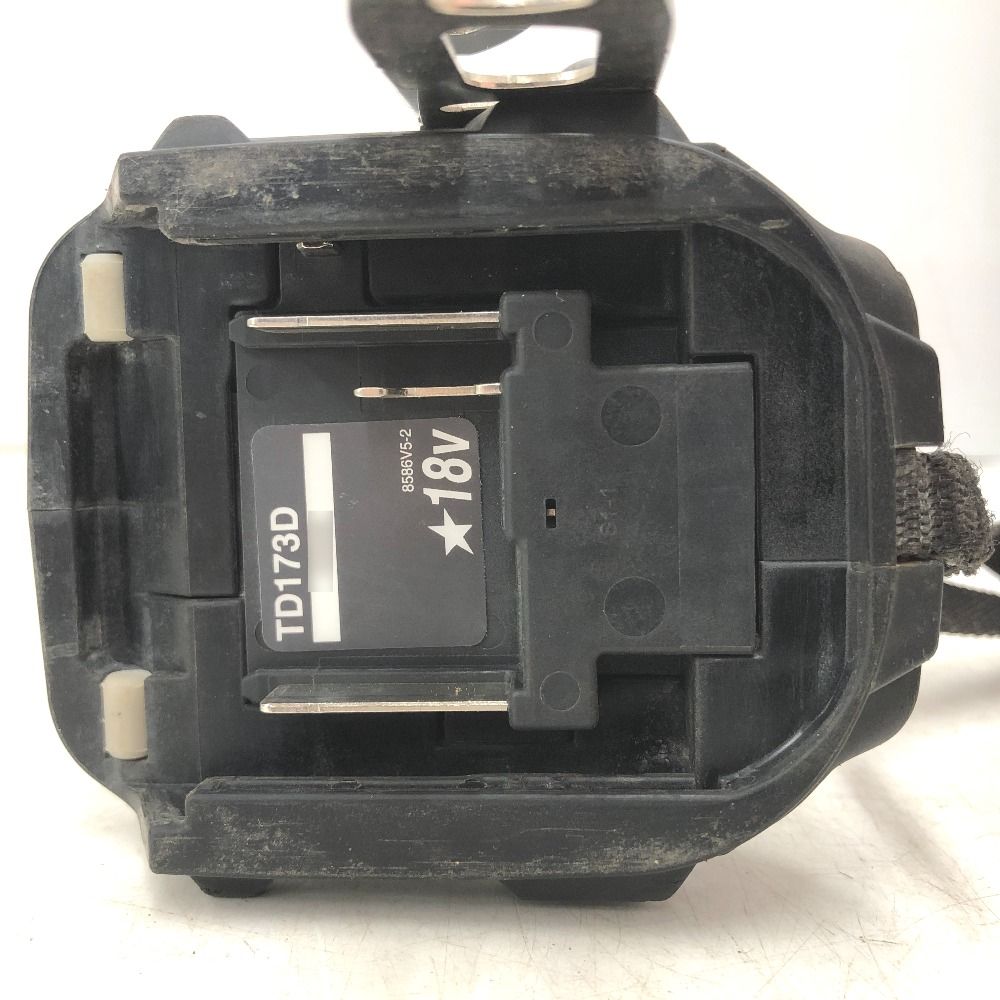 makita 18V 6.0Ah 充電式インパクトドライバ 黒 ケース 充電器 バッテリ2個セット バッテリ残量表示ボタンシールはがれ TD173DRGXB HRDEVELOPMENT_JP
