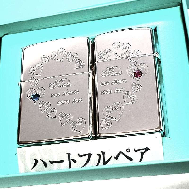 未使用 ZIPPO ペア スタンダード スリム セット ハート