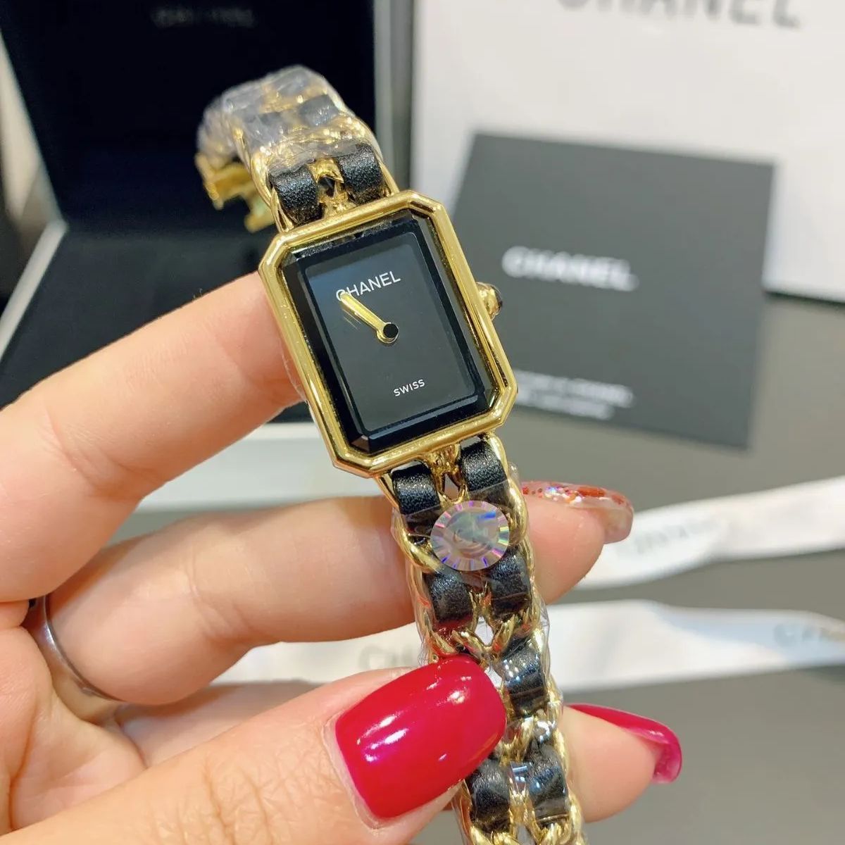 極美品  シャネル  chanel  emiere   中古角砂糖   レディースの腕時計   腕時計