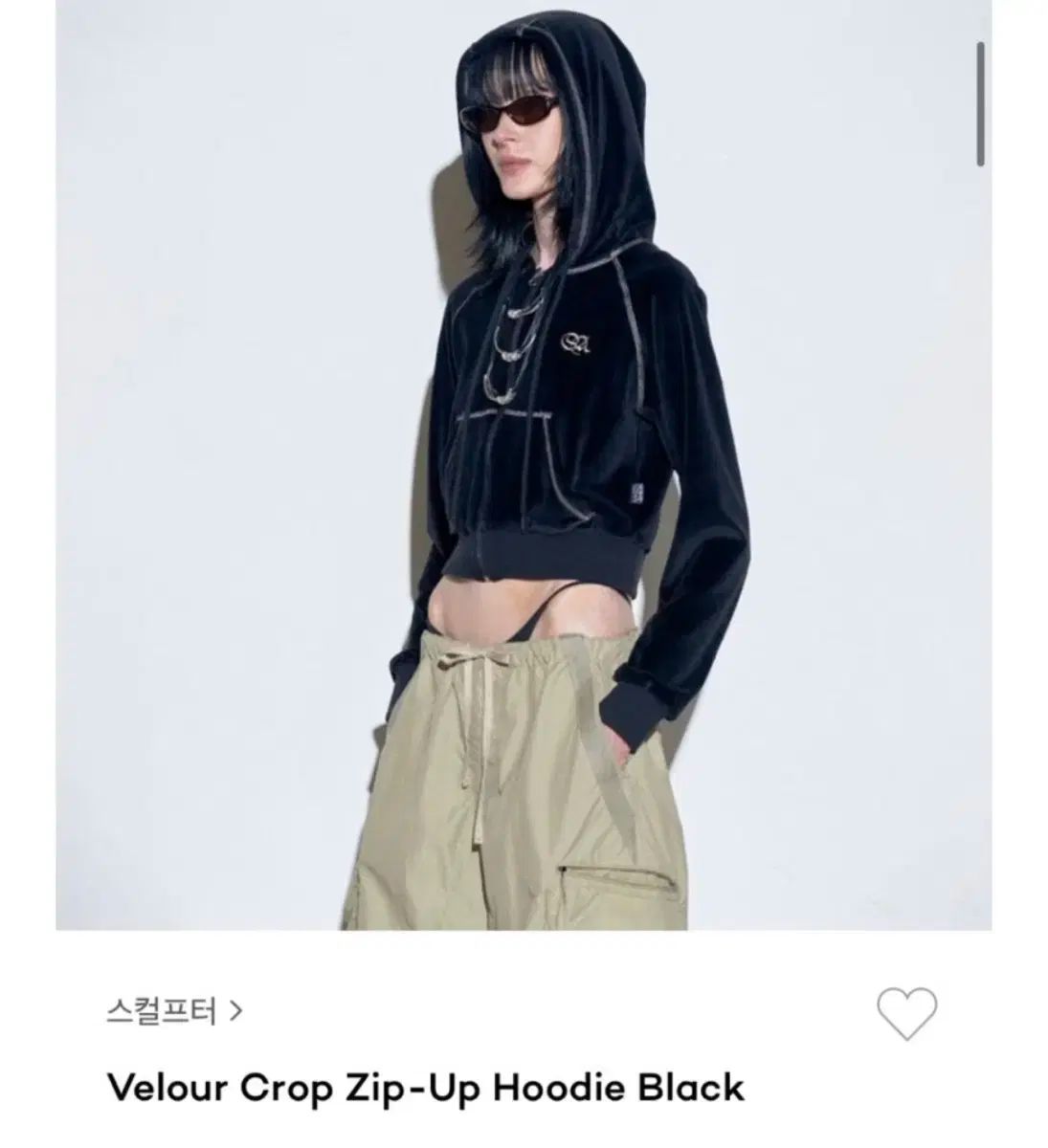 SCULPTOR スカルプター スウェット 黒 韓国 ベロア ブラック sculptor