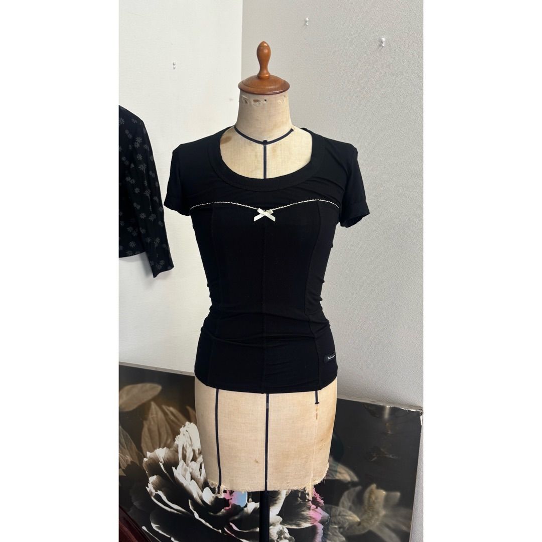 D&G tee / リボントップス XS 黒 #a302 - メルカリ 