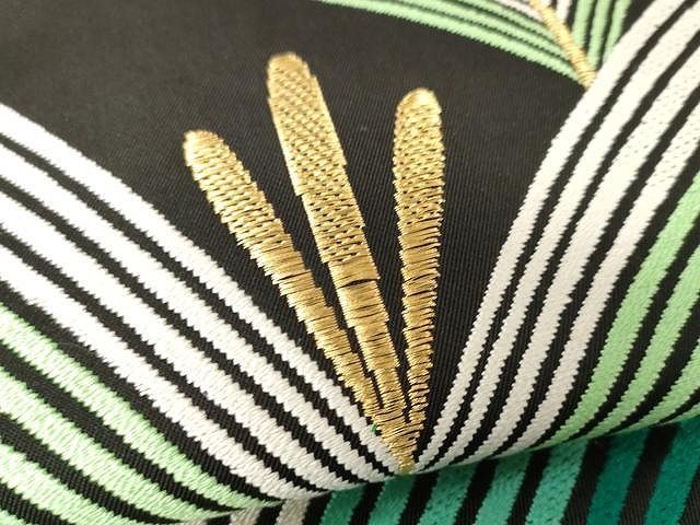 平和屋着物□極上 本加賀友禅作家 鬼島武司 六通柄袋帯 唐織