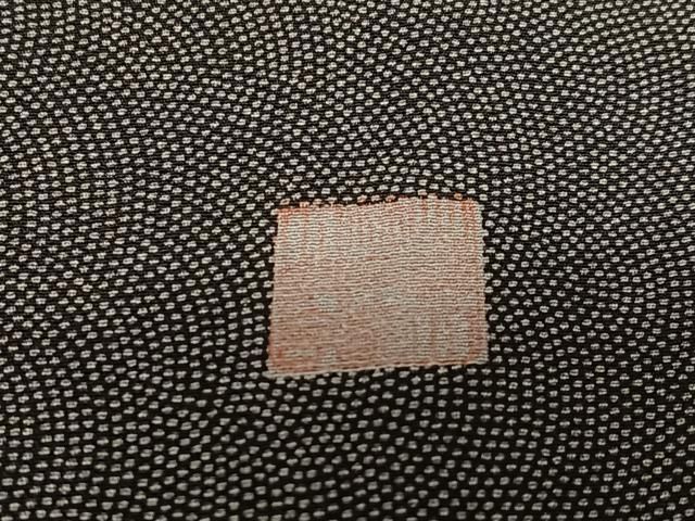 平和屋着物●江戸小紋　作家物　鮫小紋柄　黒地　正絹　逸品　AAAT0544zg 平和屋着物○江戸小紋 作家物 鮫小紋柄 黒地 正絹 逸品 AAAT0544zg