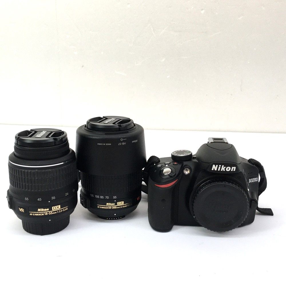 Nikon ニコン D3200 デジタル一眼レフカメラ 18-55mm 55-200mm VR DX