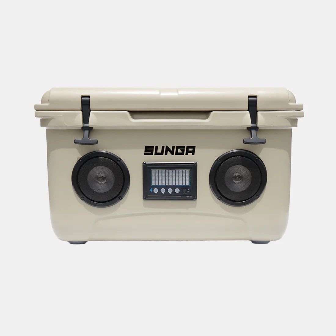 現品限り SUNGA スピーカークーラーBOX 45L 69.5×43×43cm タン Bluetooth接続 ツインスピーカー