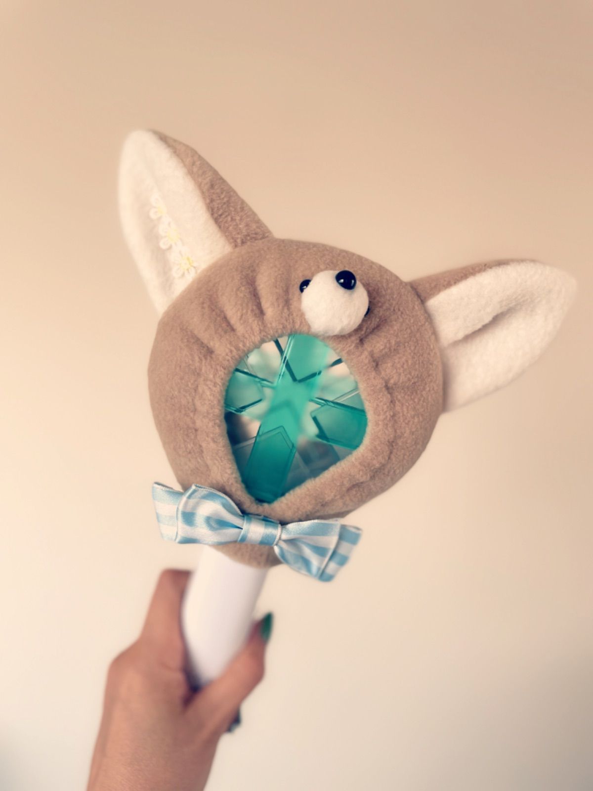 ペンライトカバー TXT キツネ ヨンジュン モア棒 編み物 TXT❤️MOA棒