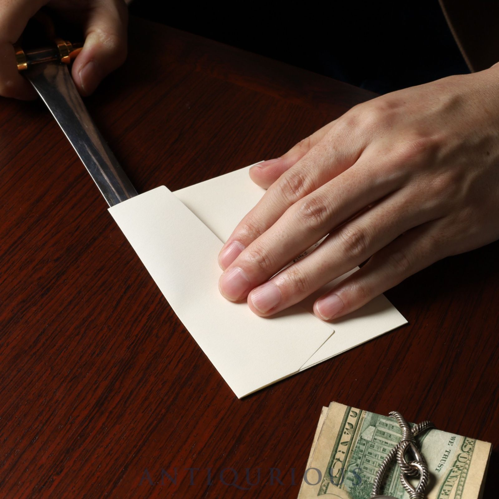 エルメス ペーパーナイフ メタル シルバー×ゴールド