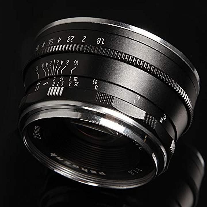 Pergear 互換品 25mm F1.8 交換レンズ Fujifilm Xマウントカメラ用