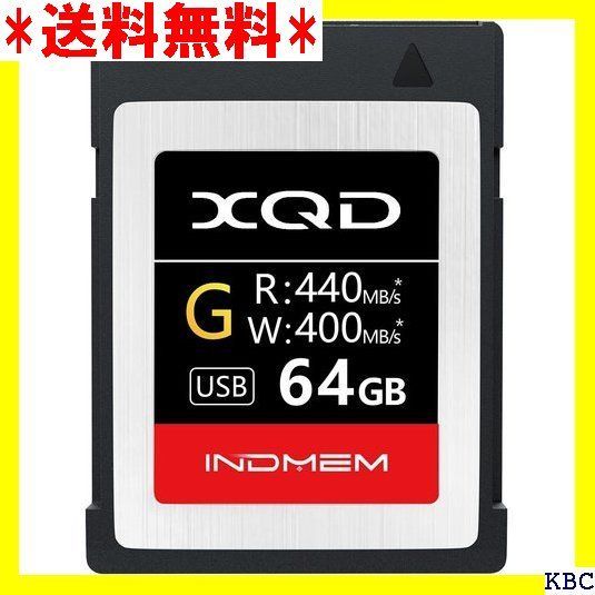 INDMEM XQDメモリーカード 64GB 書き込み速度400MB/s 読み出し速度