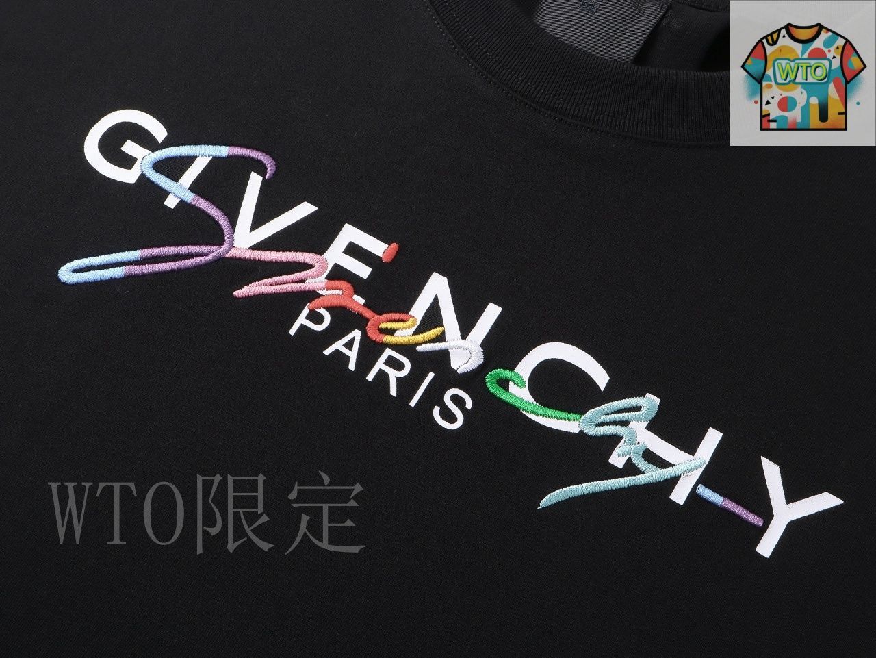 今日特価】Givenchy 25SS 立体字母虹色プリント刺繍 T-3 - メルカリ
