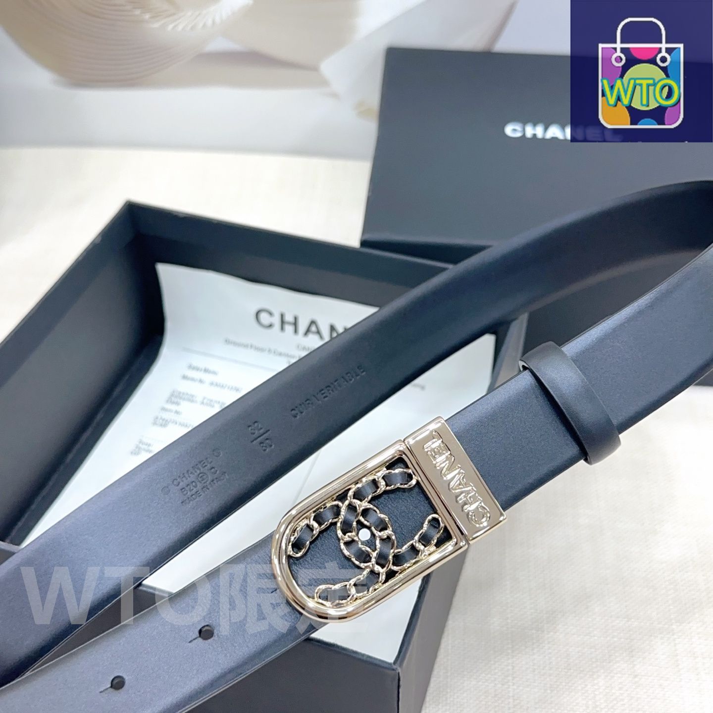 今日WTO】Chanel ダブルフェイスレザーベルト-1-RA73 - メルカリ