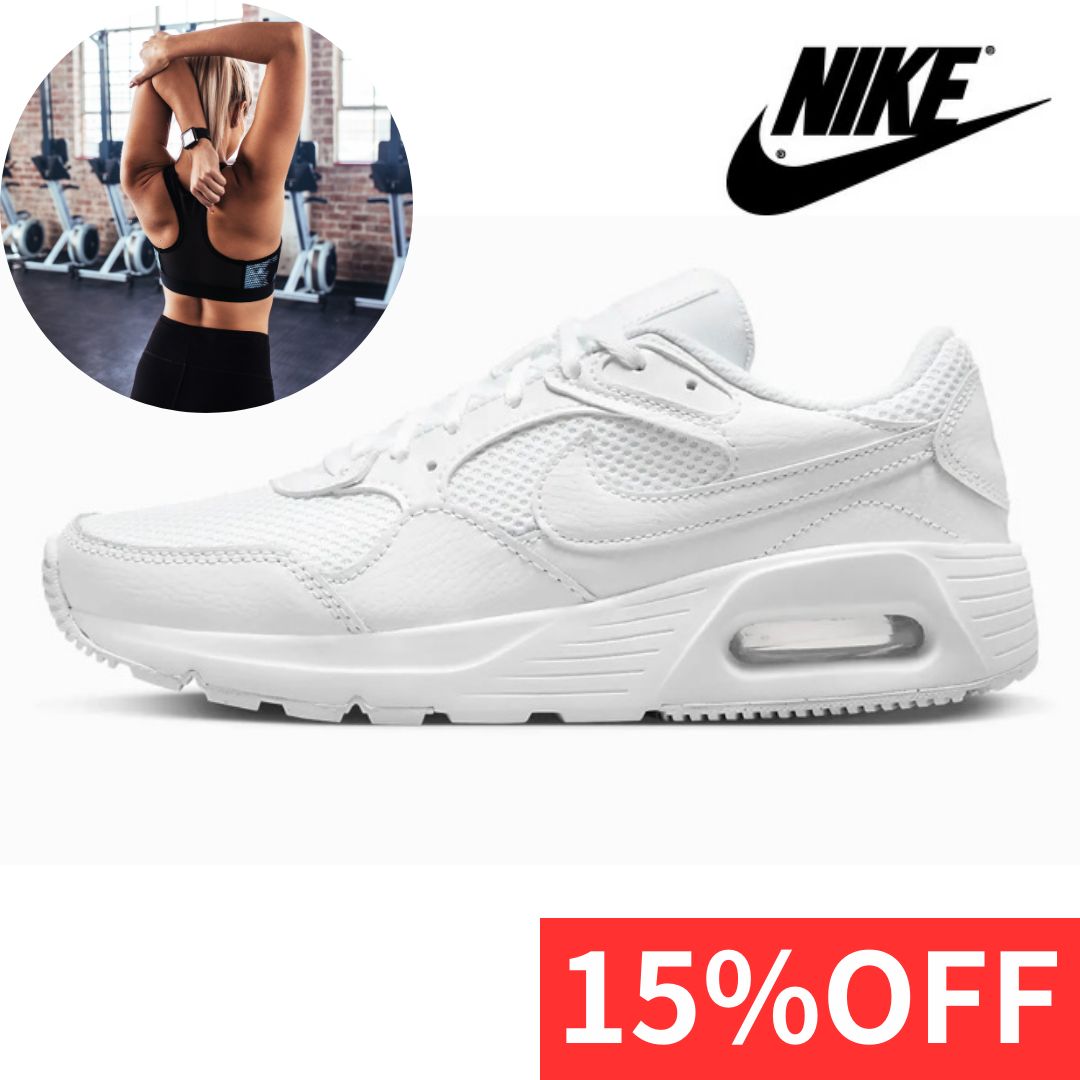 新品‼️ナイキ 定価11,330円 CW4554 101 ナイキ エアマックス SC WMNS NIKE AIR MAX SC ホワイト/ホワイト/フォントンダスト/ホワイト ジム ワークアウト ピラティス ヨガ  23 23.5 24 24.5 25cm