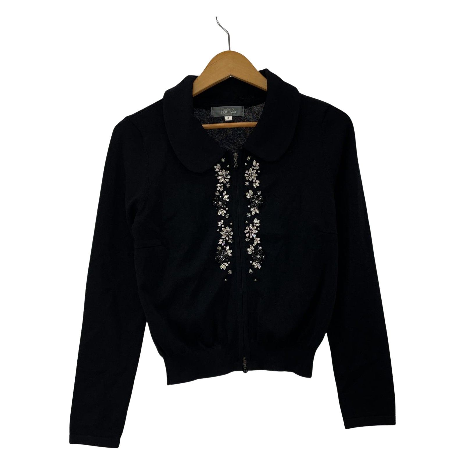 FRANCO FERRARO フランコフェラーロ ビジュー ニットジャケット size3 