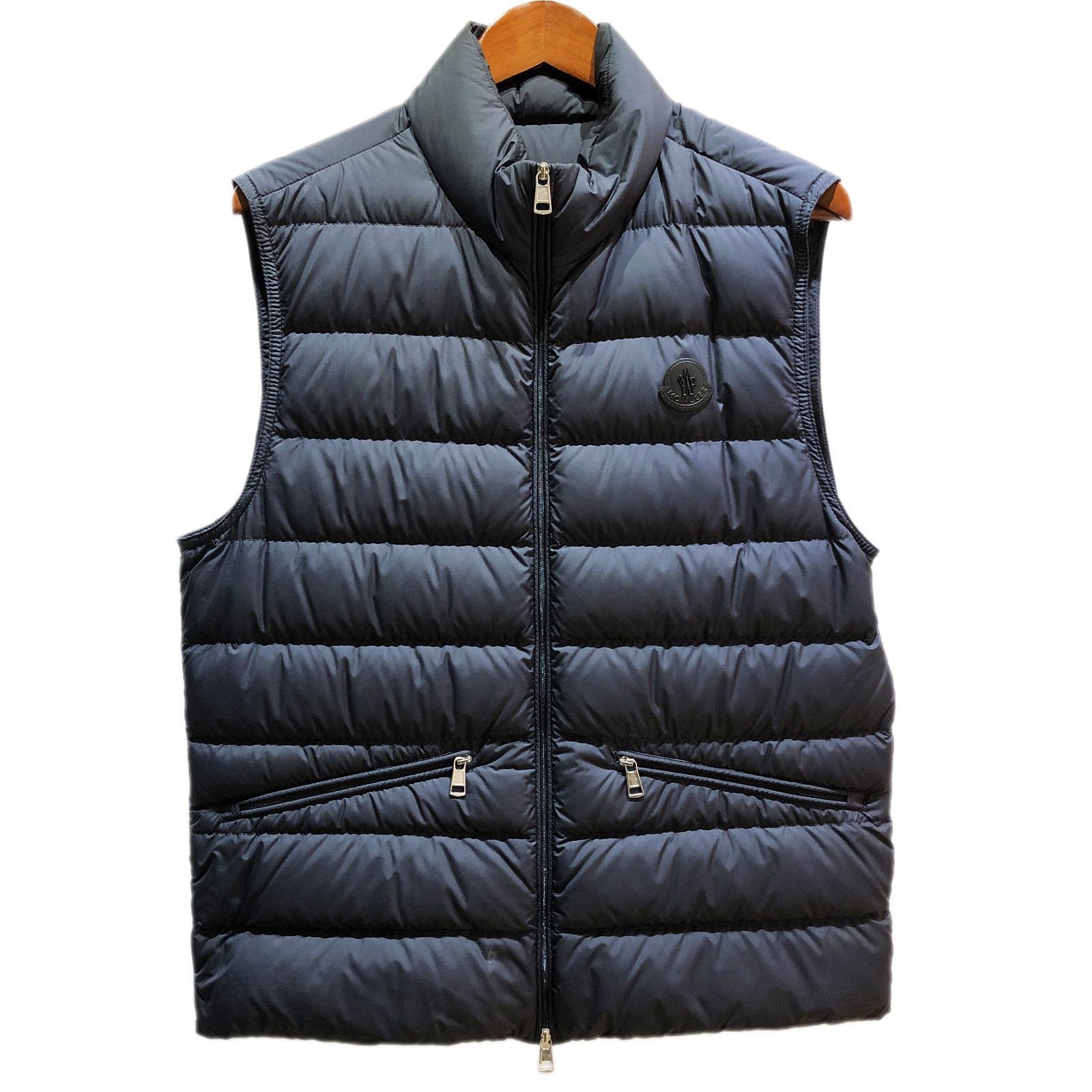 ダウンベストMONCLER モンクレール GUI GILET ダウンベスト サイズ２ 紺 - ダウンベスト