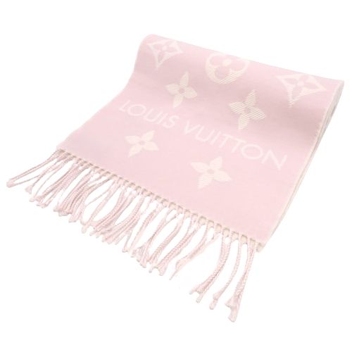 ルイ・ヴィトンマフラー エシャルプ・LV エセンシャル ウール ローズ