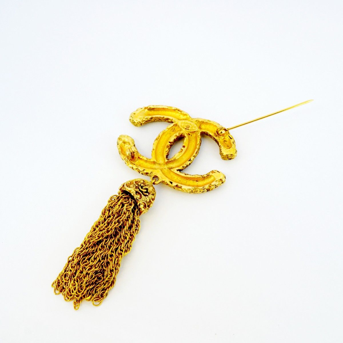 5jib0429 シャネル ブローチ ヴィンテージ ココマーク 溶岩モチーフ GPメッキ ゴールド レディース FORTGASGNV_COM_BR