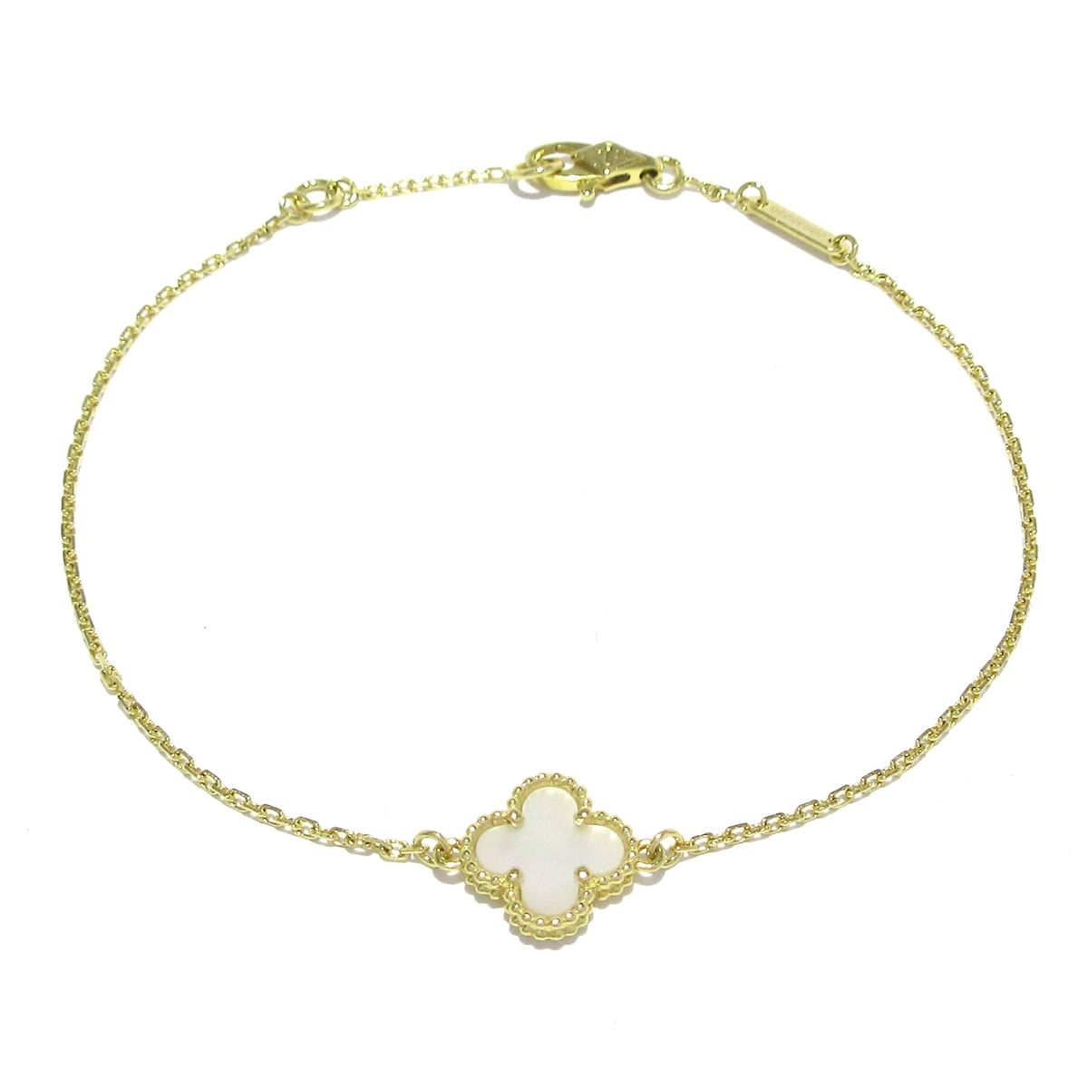 VanCleef - Arpels ヴァンクリーフ-アーペル ブレスレット スウィートアルハンブラ K18YG×白