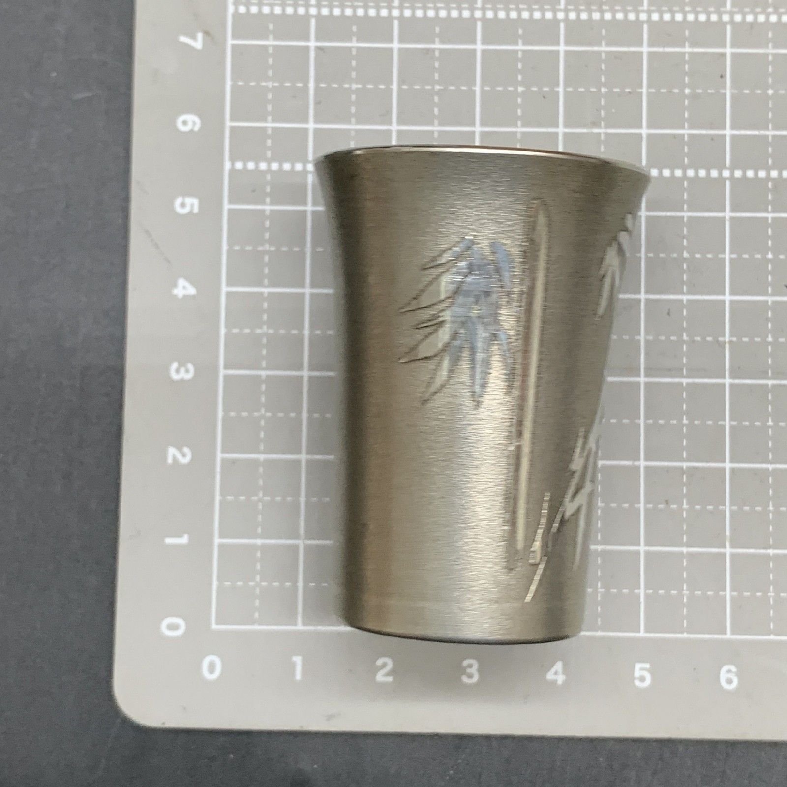 O302 薩摩錫器 本錫 薩摩淺田 竹 酒器 ビアカップ 朝日堂 おちょこ