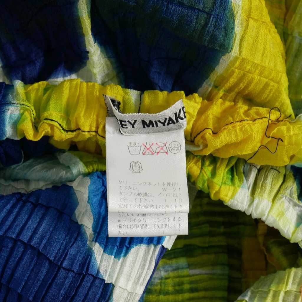 イッセイミヤケ ISSEY MIYAKE 98s シワプリーツ パンツ シースルー  