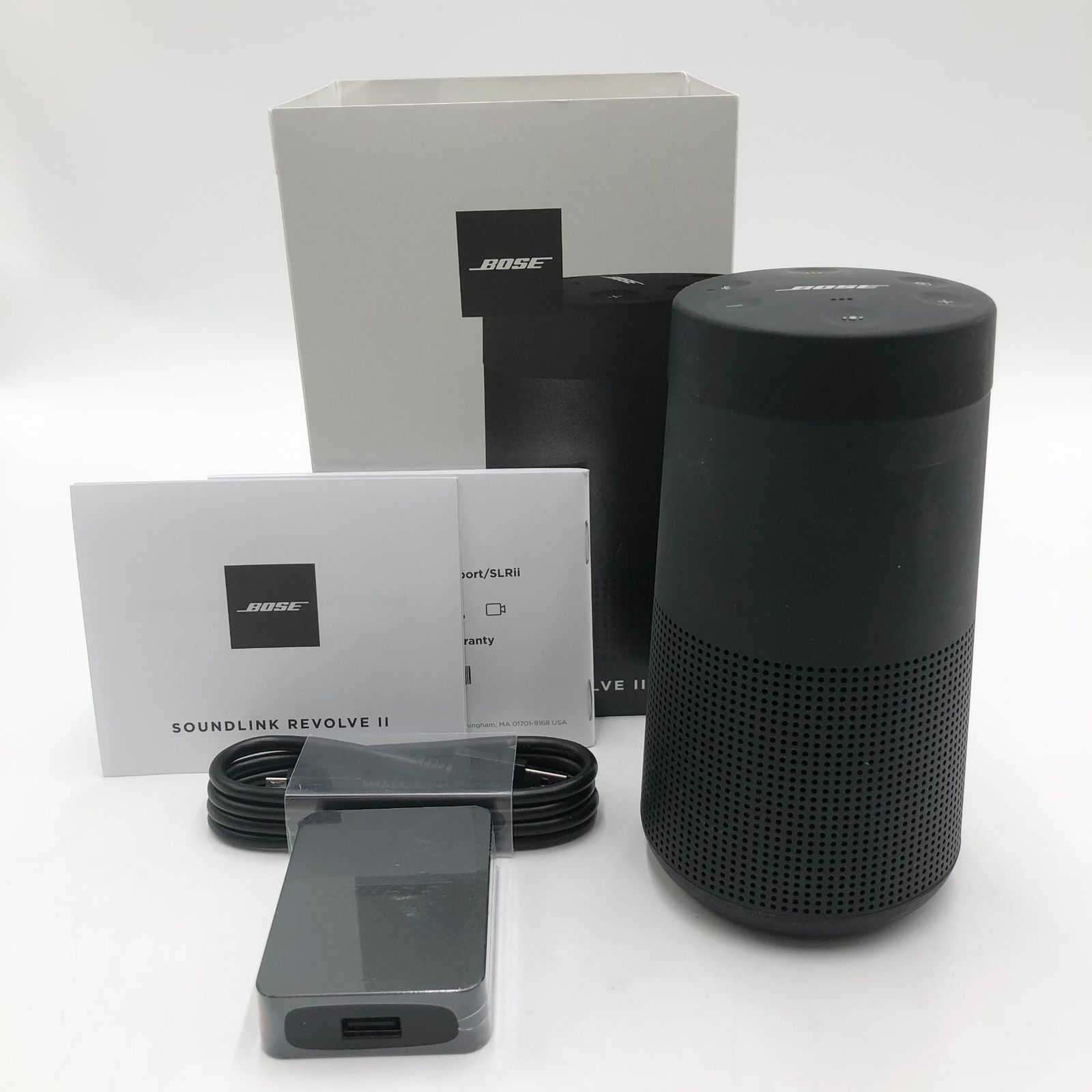 Bose SoundLink Revolve II Bluetooth speaker 最大13時間 再生 防滴 防塵 8.2 cm W x 15.2 cm H x 8.2 cm D 0.66 kg