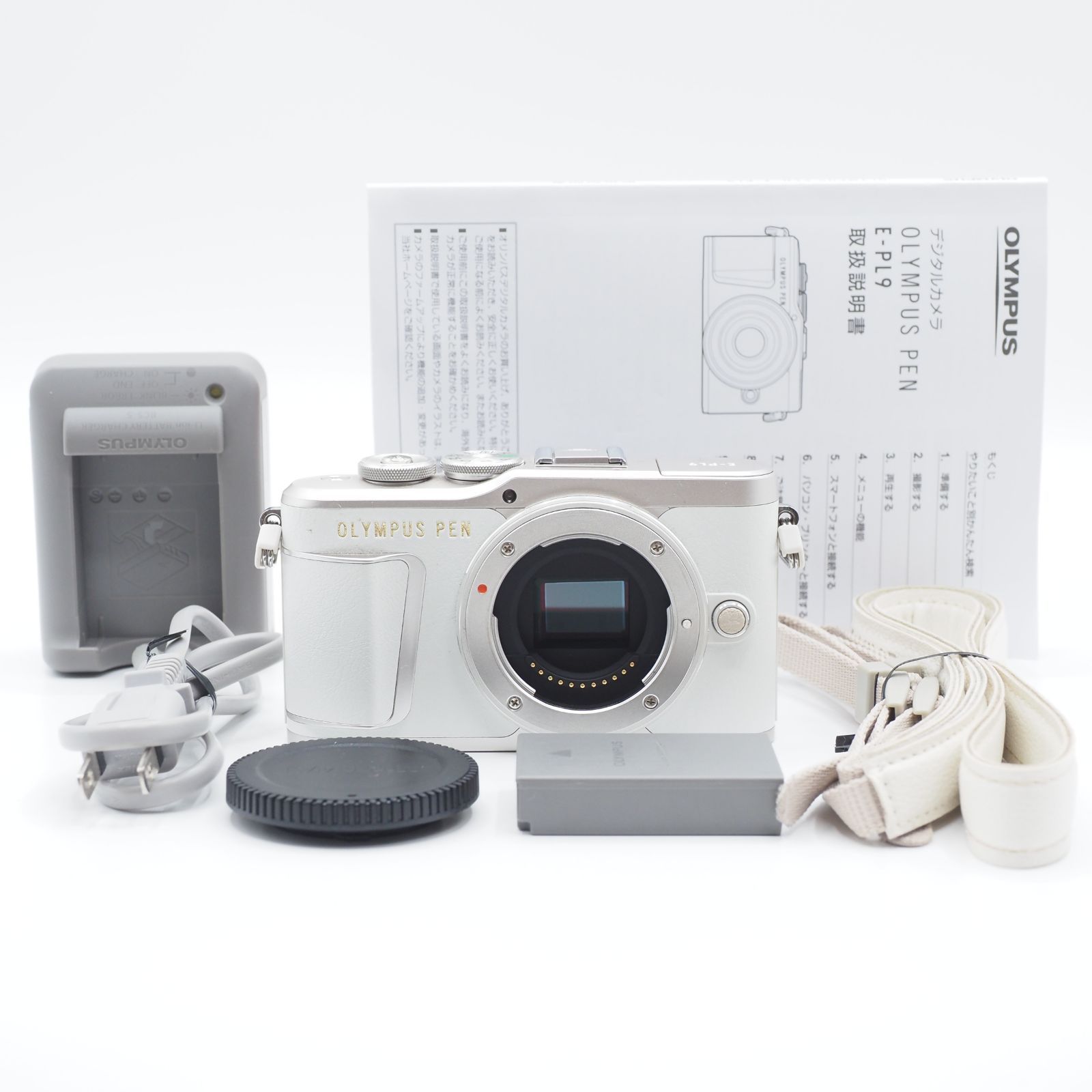 ショット数3 644回 上品 OLYMPUS オリンパス ミラーレス PEN E-PL9 ボディ ホワイト 2875