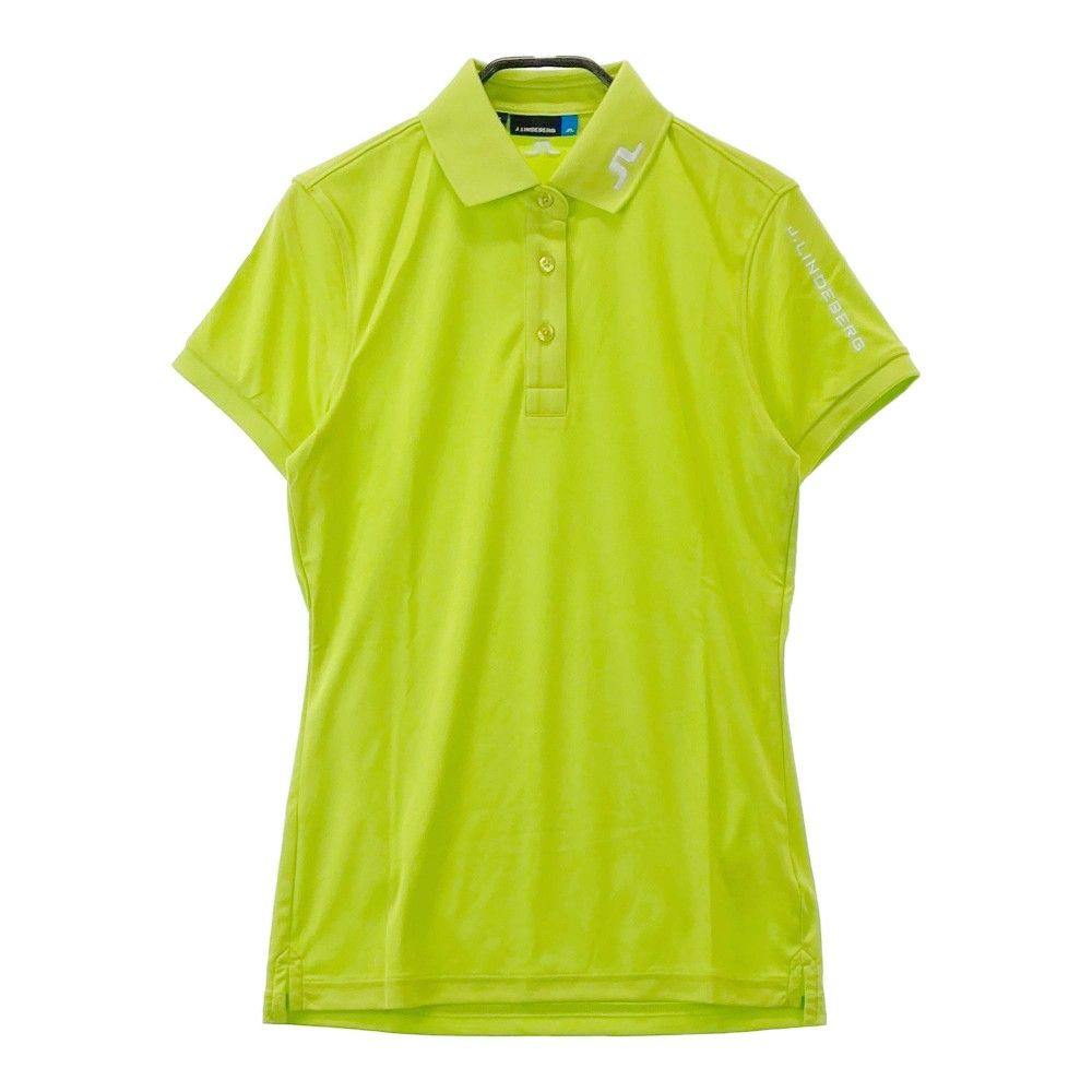 サイズ：L J.LINDEBERG ジェイリンドバーグ 半袖ポロシャツ グリーン系