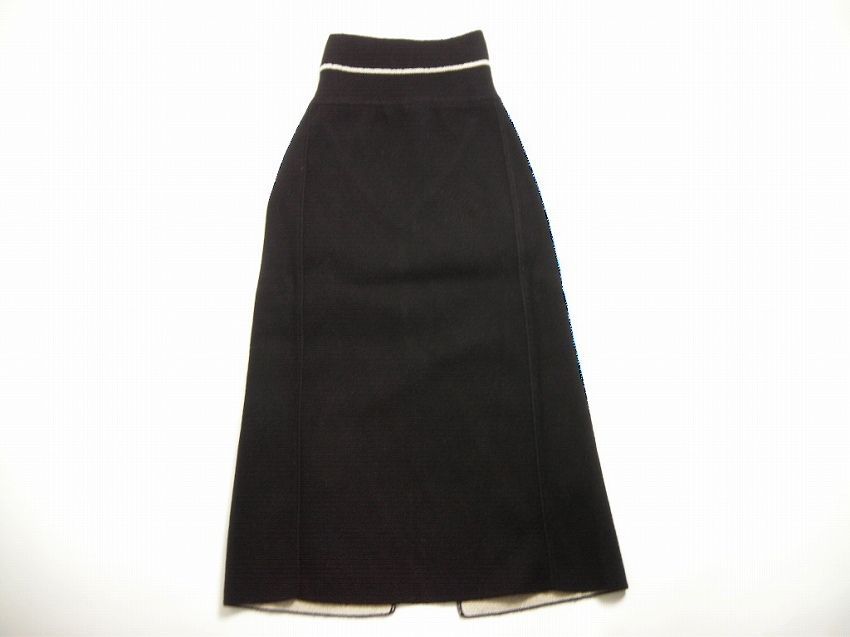 サイズXS□新品□モンクレール GENIUS 1952 ニットスカート ブラック 