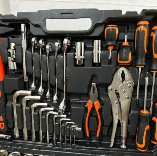 142セットのpcタービン修理 工具レンチクランプドライバーハンマースリーブラチェットジョイント