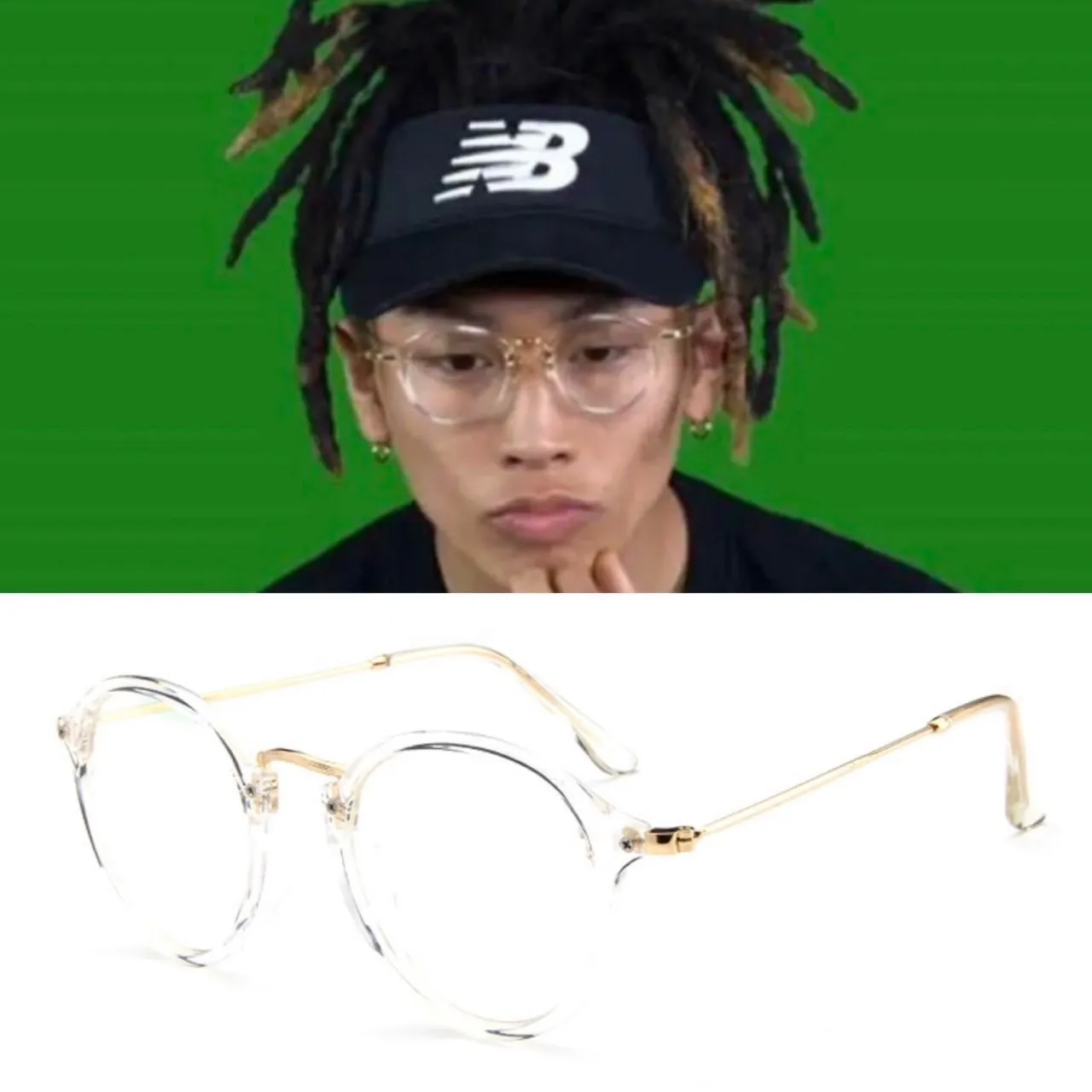 イエローバックス 透明 サングラス おしゃれ かっこいい メガネ | Rób