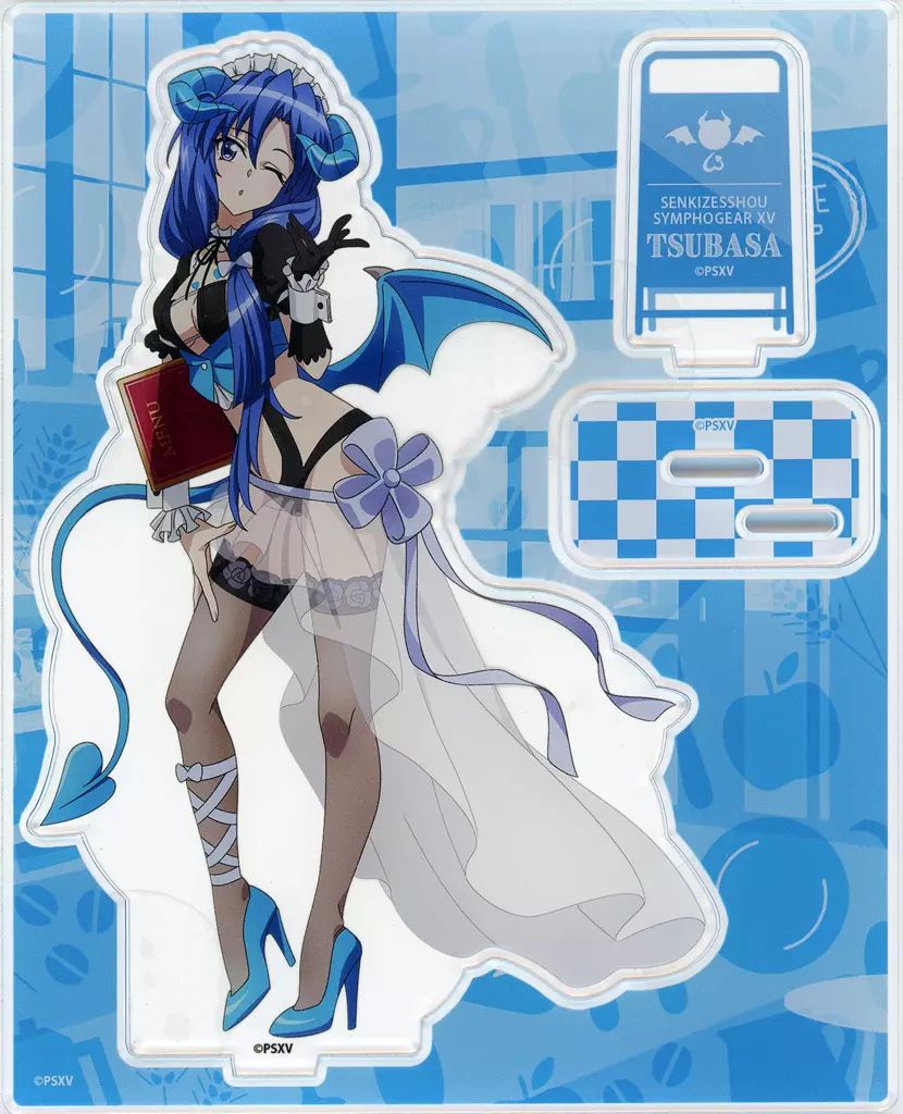 戦姫絶唱シンフォギアＸＶ BIGアクリルスタンド　し全種類　小悪魔ウェイトレス 中古】アクリルスタンド・アクリルパネル 風鳴翼 小悪魔