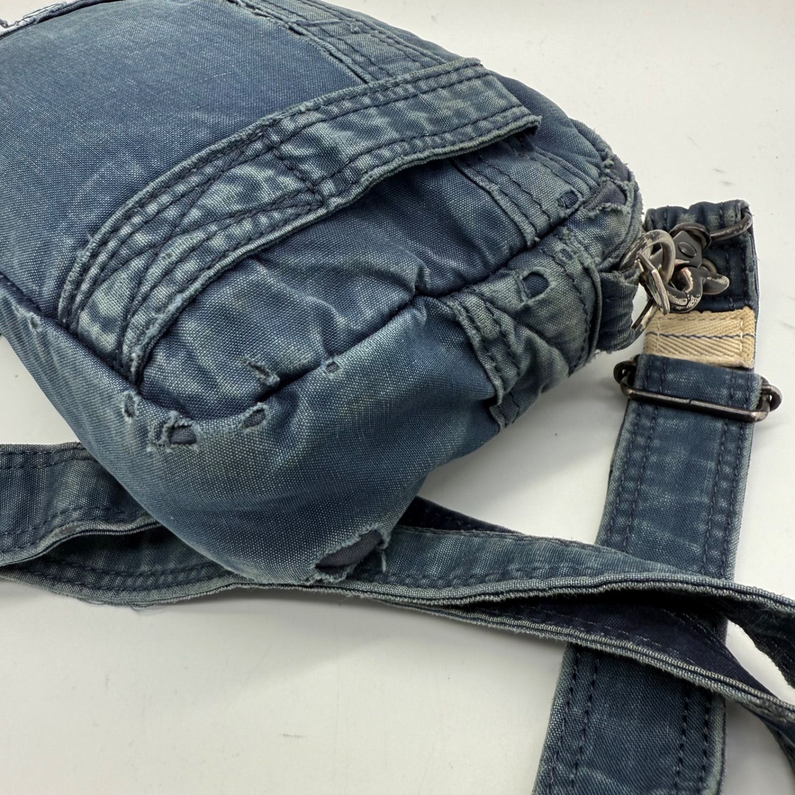 PORTER boro indigo deep blue shoulder bag ポーター 藍染