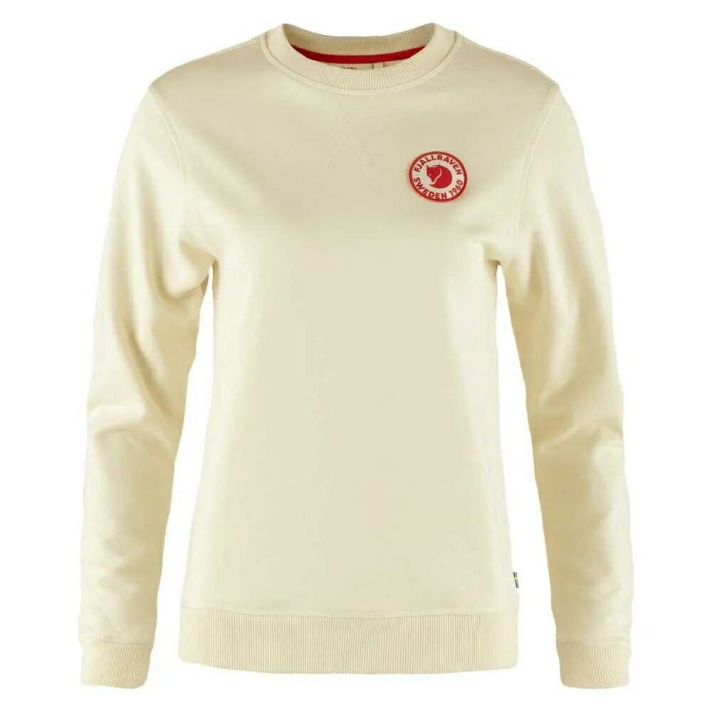 お取り寄せ ２～４週間で発送 フェールラーベン 1960 ロゴ バッジ スウェットシャツ Chalk White FJALLRAVEN 1960 Logo Badge sweatshirt t