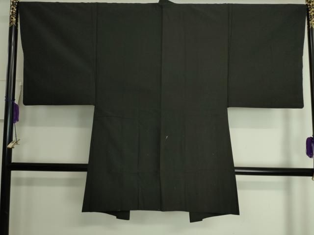 平和屋着物□極上 男性 紬 アンサンブル 長羽織 着物・檳榔子染色 羽織