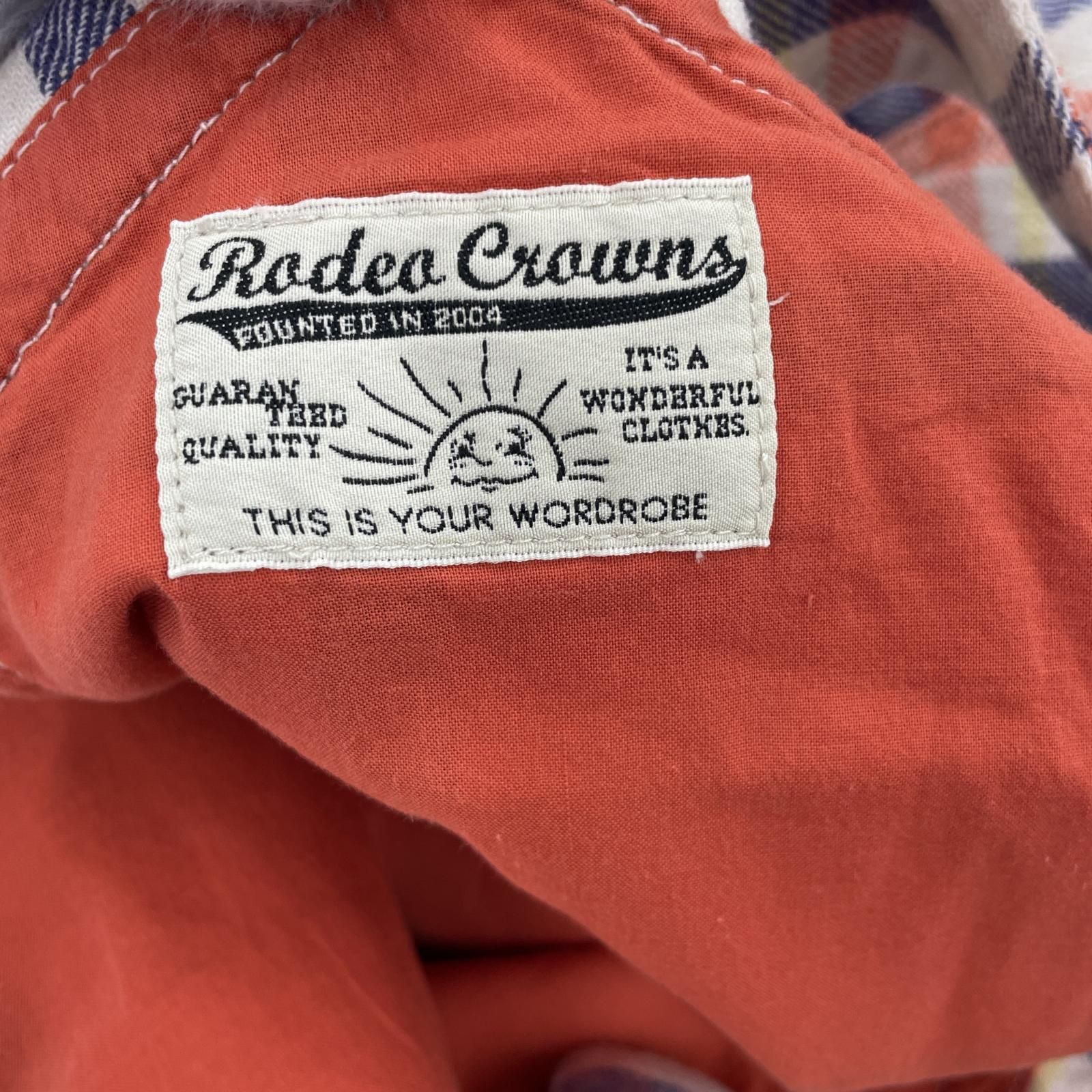 Rodeo Crowns ロデオクラウンズ タグ付き リネン混 チェック