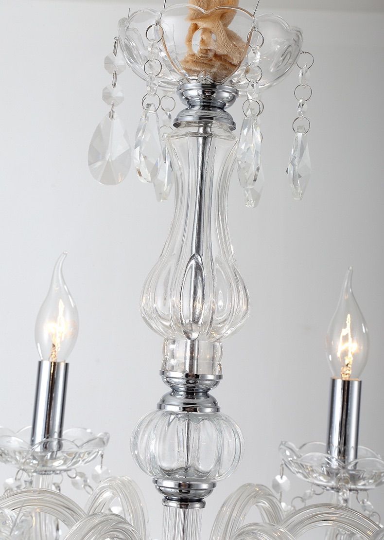 LED電球付き クリスタルシャンデリア 3灯 欧米風 水晶ライト おしゃれ