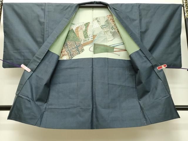 平和屋着物○男性 本場大島紬 アンサンブル 120亀甲 総詰め 正絹 逸品