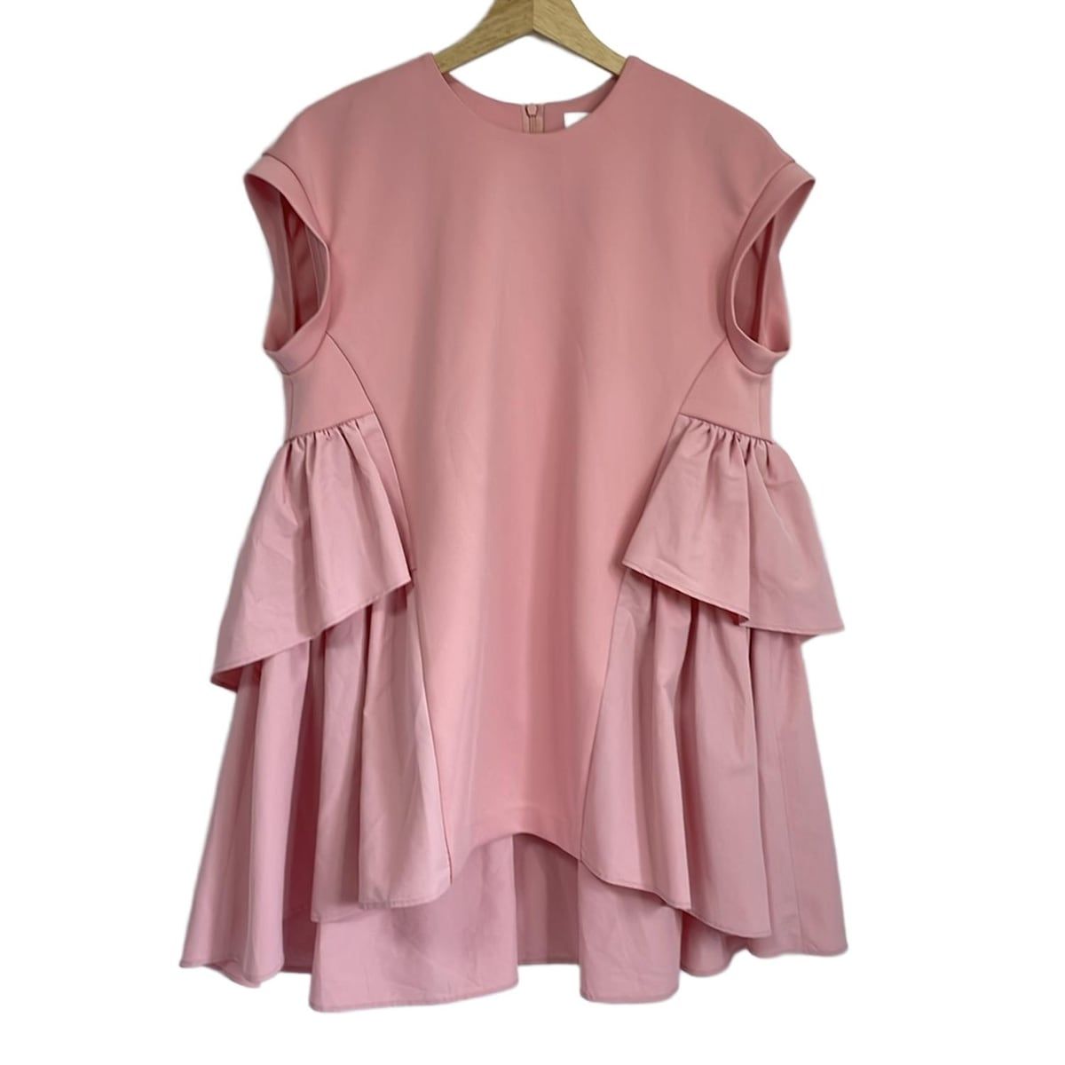 ADORE アドーア チュニック サイズ38 M レディース - ピンク クルーネック|ノースリーブ|プリーツ