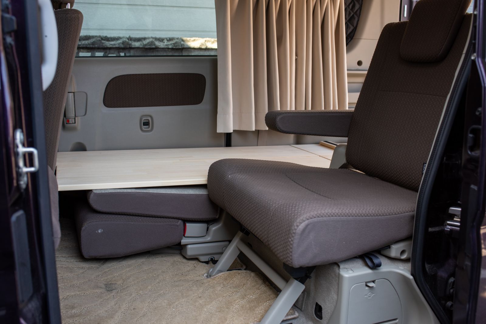 エブリィワゴン ベッドキット DA17W TABIKI 車中泊 軽バンキャンプ スズキ エブリイ キャンピングカー フラット式 BRIGHTFACE_UK