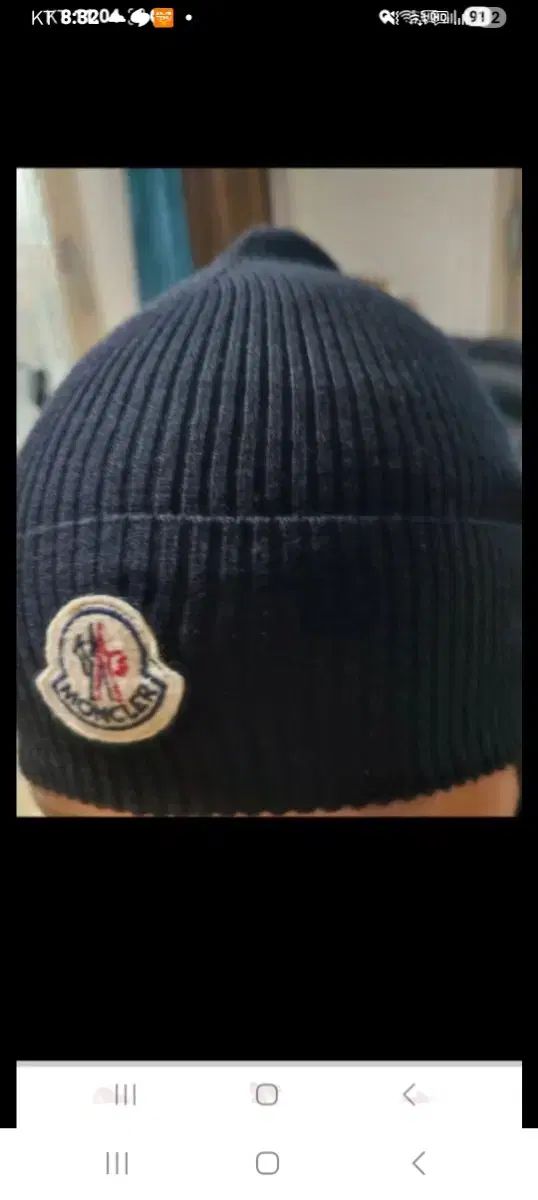 MONCLER モンクレール ジュニア ブラック ビーニー ニット 帽子