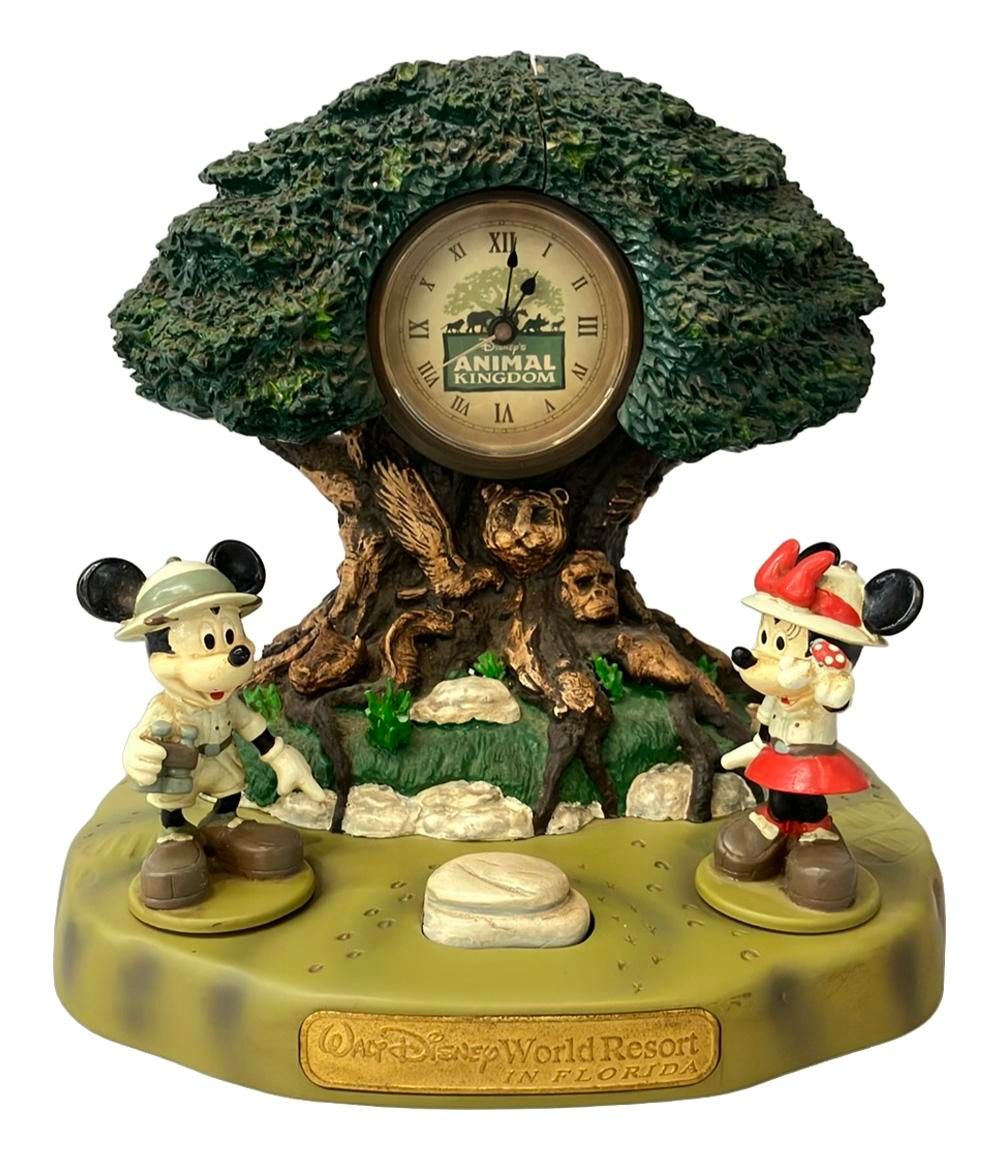 ディズニー アニマルキングダム クロック　未使用 訳あり ディズニー 時計 フィギュア アニマルキングダムクロック