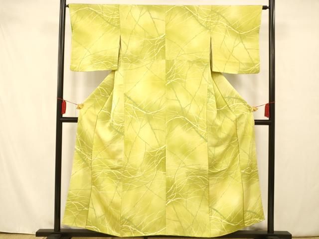 春夏新色 平和屋着物▽上質な小紋 地紋起こし 葡萄蔦の葉文