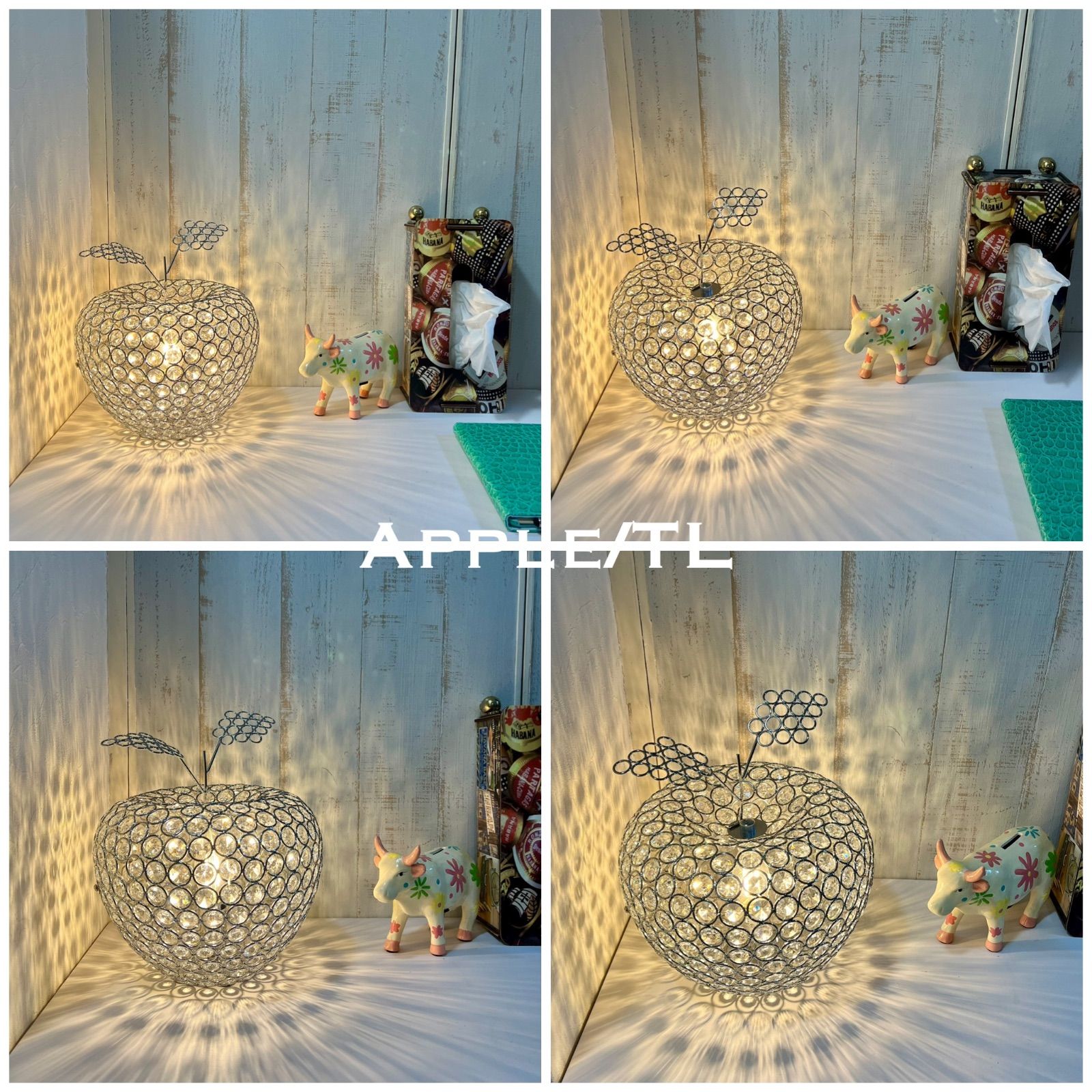 テーブルライト 卓上照明 Apple/TL ビーズ スイッチ レトロ インテリア