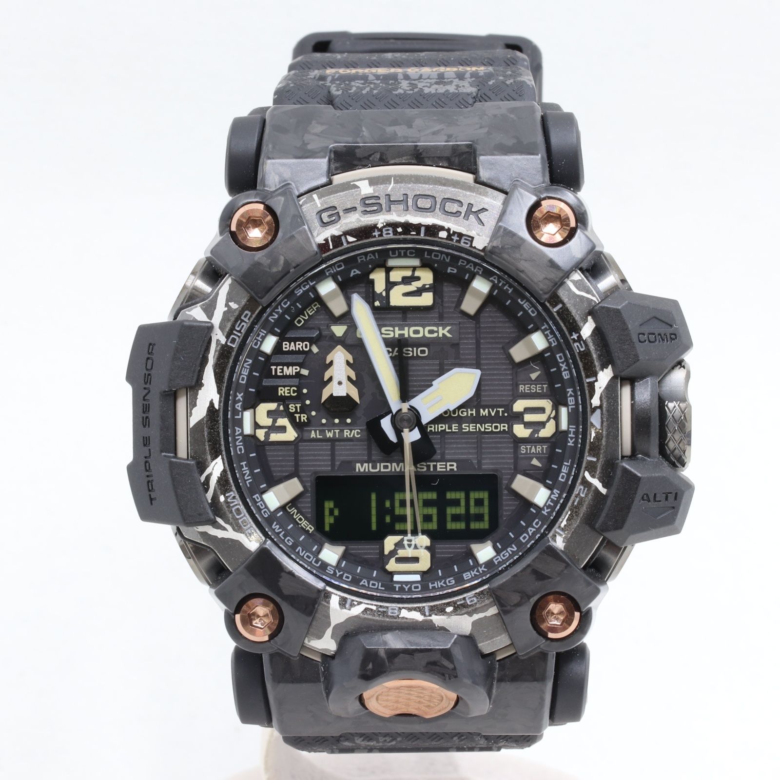 ITM1WAM28SYA ♥保管品 CASIO カシオ G-SHOCK Gショック MASTER OF G マッドマスター GWG-2000CR 樹脂 電波ソーラー メンズ 腕時計