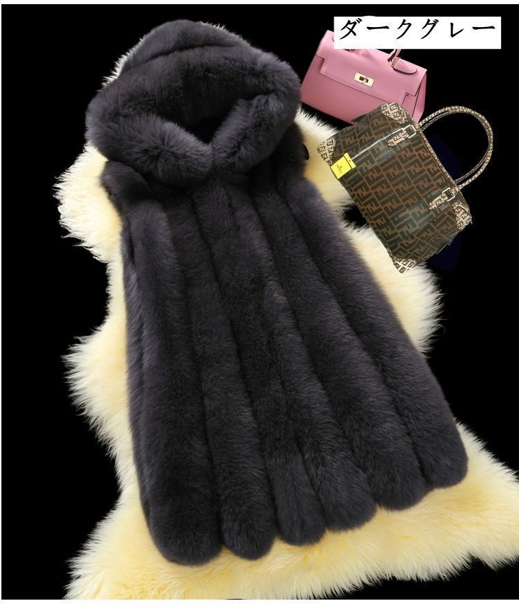  ファーベスト レディース フード付き アウター コート ジャケット ノー フェイク ファーアウター ショート 厚手 ふんわり 部屋着 モコモコ ふわふわ 女性 リスマス ギフト プレゼント jiashipc 02 DZ 30 ベスト ジレ ベスト ジレ ビスチェ