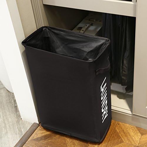 在庫処分】UZENN 45L キャスター付き ランドリーバスケット 折りたたみ